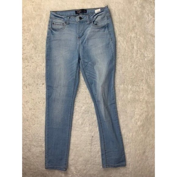 Ci Sono Size 5 27 Womens Jeans Stretch Mid Rise Skinny Light Wash - Picture 1 of 4